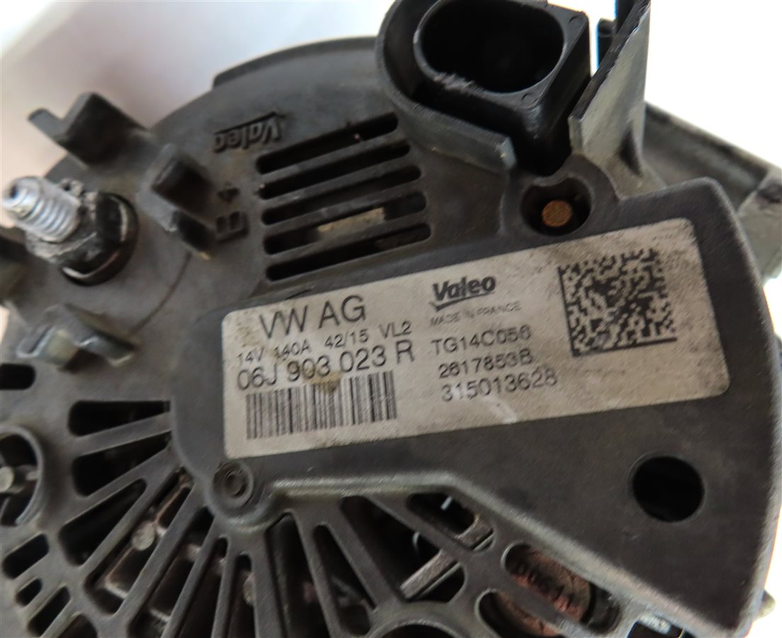 Thumbnail 6: 08-12 AUDI S5 (B8 8T) 4.2L TFSI ENGINE 180a 180 AMP ALTERNATOR BATTERY CHARGER