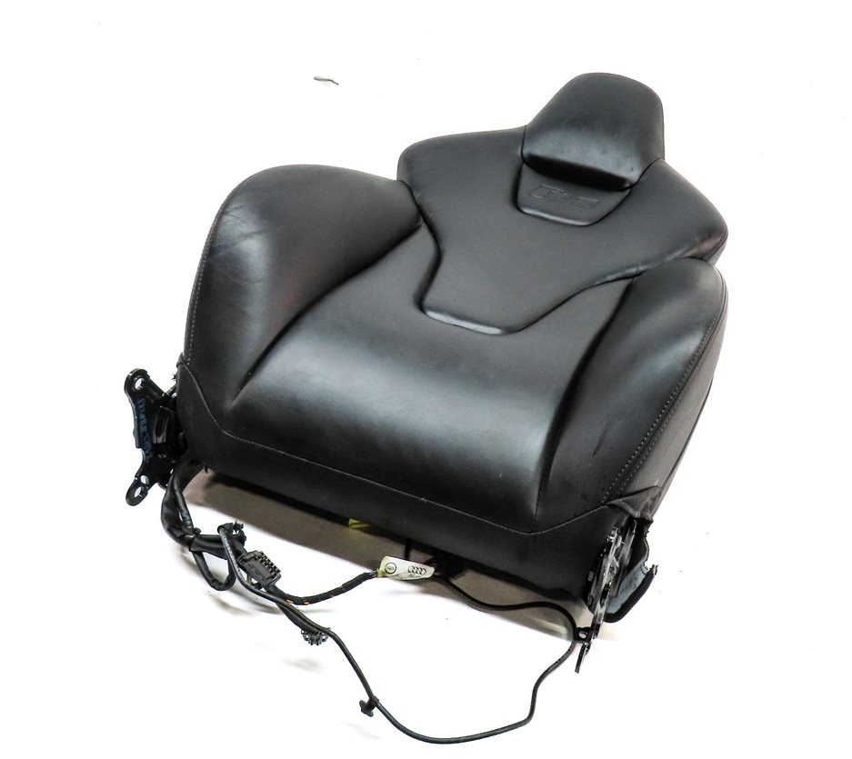 08-15 AUDI RS5 S5 (B8 8T) FRONT RIGHT PASSENGER UPPER SPORT SEAT CUSHION (Black)