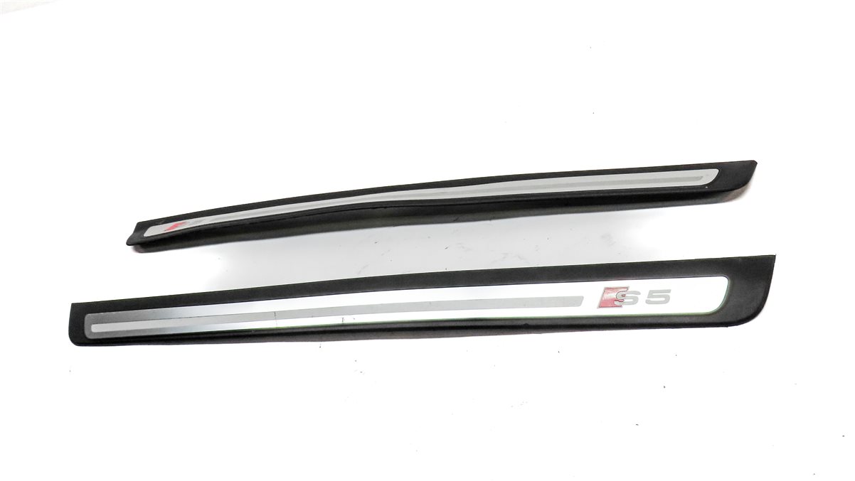 Thumbnail 2: 2010 AUDI S5 (B8 8T) FRONT LEFT & RIGHT DOOR SILL SCUFF TRIM PLATE SET/2