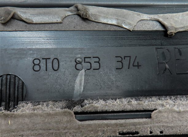 Thumbnail 6: 2010 AUDI S5 (B8 8T) FRONT LEFT & RIGHT DOOR SILL SCUFF TRIM PLATE SET/2