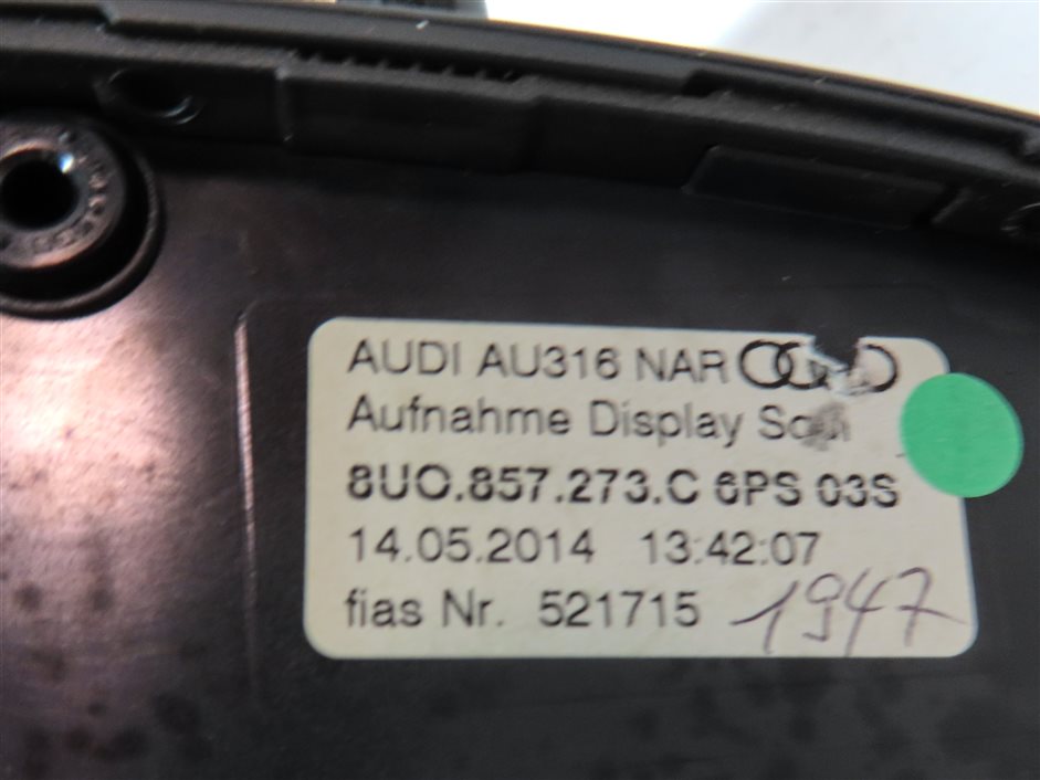 Thumbnail 7: 2015-2018 AUDI Q3 (8U) RADIO PHONE MEDIA MULTIMEDIA 7" COLOR DISPLAY SCREEN