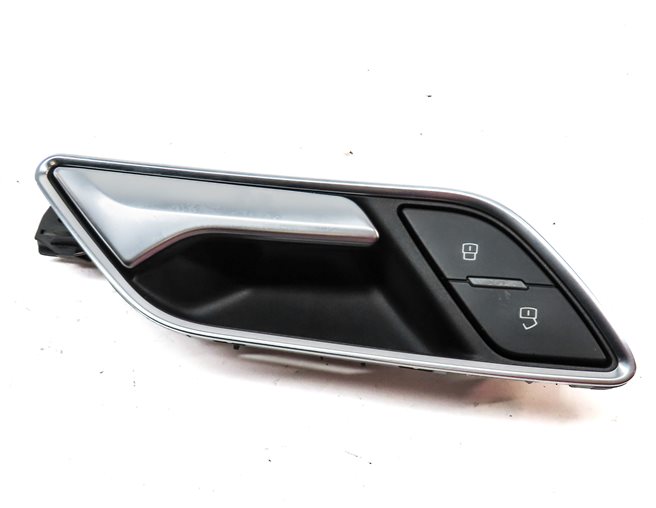 Thumbnail 4: 15-20 AUDI A3 S3 (8V) REAR RIGHT INTERIOR DOOR HANDLE w/ LOCK SWITCH BUTTON