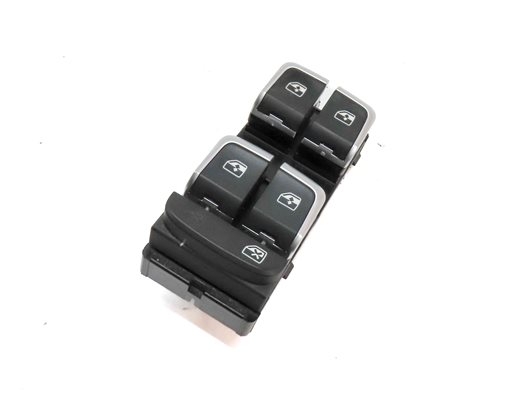17-20 AUDI A3 S3 RS3 (8V 8Y) FRONT LEFT DRIVER DOOR MASTER WINDOW SWITCH (BLACK)