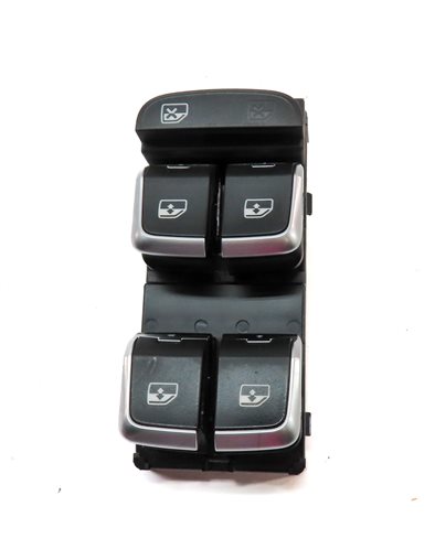 Thumbnail 4: 17-20 AUDI A3 S3 RS3 (8V 8Y) FRONT LEFT DRIVER DOOR MASTER WINDOW SWITCH (BLACK)