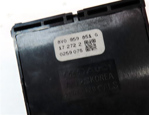 Thumbnail 6: 17-20 AUDI A3 S3 RS3 (8V 8Y) FRONT LEFT DRIVER DOOR MASTER WINDOW SWITCH (BLACK)