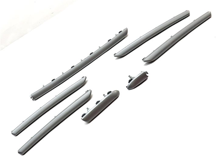 Thumbnail 3: 2018 AUDI A3 (8V) FRONT REAR LEFT RIGHT DOOR DASH CONSOLE TRIM SET 7 (Silver)