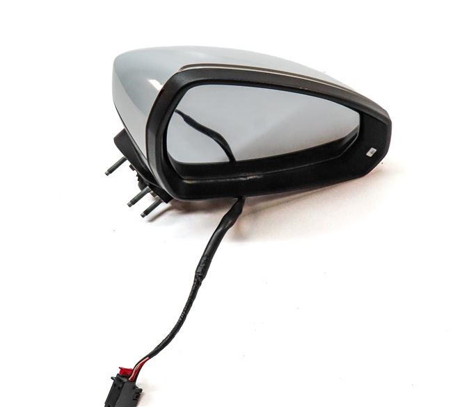 Thumbnail 3: 15-18 AUDI A3 S3 (8V) RIGHT PASSENGER MANUAL FOLD HEATED DOOR MIRROR (White)