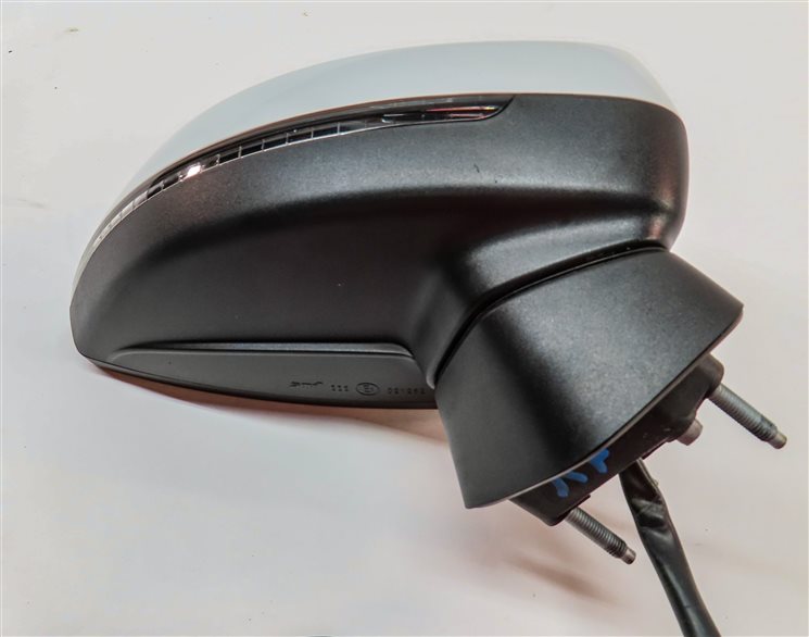 Thumbnail 7: 15-18 AUDI A3 S3 (8V) RIGHT PASSENGER MANUAL FOLD HEATED DOOR MIRROR (White)