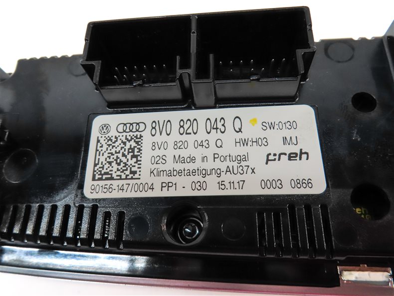 Thumbnail 7: 17-19 AUDI A3 S3 RS3 (8V) FRONT FRONT HVAC HEATER AIR AC CLIMATE CONTROL PANEL