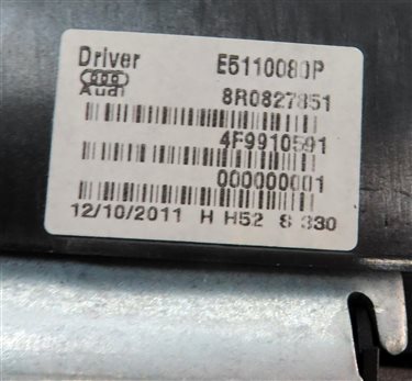 Thumbnail 10: 09-14 AUDI Q5 SQ5 (B8 8R) LEFT & RIGHT REAR TRUNK LIFT LIFTGATE ASSIST MOTOR SET