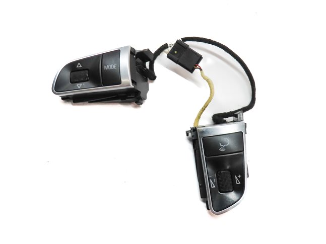 2012 AUDI Q5 (B8 8R) STEERING WHEEL LEFT & RIGHT SWITCH BUTTON SET 2 w/ HARNESS