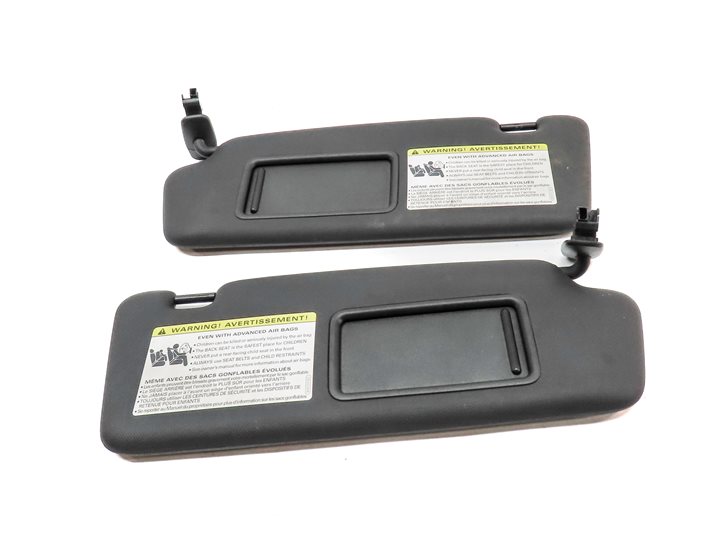 Thumbnail 2: 2009-2012 AUDI Q5 (8R) FRONT LEFT & RIGHT SUNVISOR SHADE SET-2 (Black)