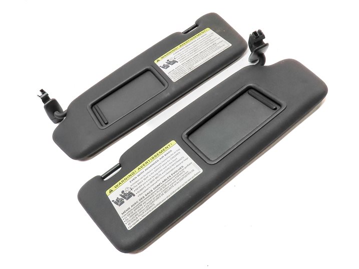 Thumbnail 3: 2009-2012 AUDI Q5 (8R) FRONT LEFT & RIGHT SUNVISOR SHADE SET-2 (Black)