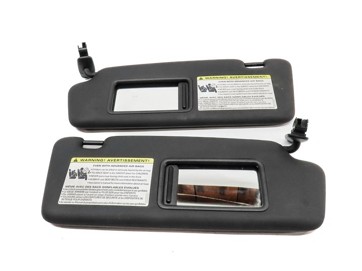 Thumbnail 4: 2009-2012 AUDI Q5 (8R) FRONT LEFT & RIGHT SUNVISOR SHADE SET-2 (Black)