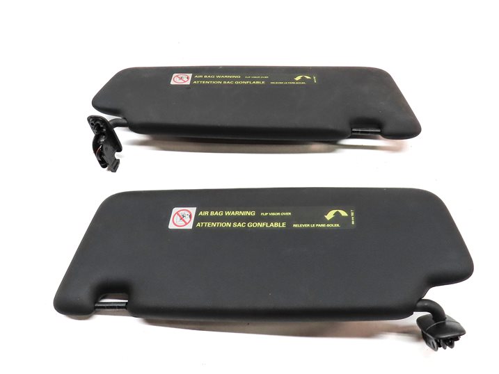 Thumbnail 5: 2009-2012 AUDI Q5 (8R) FRONT LEFT & RIGHT SUNVISOR SHADE SET-2 (Black)