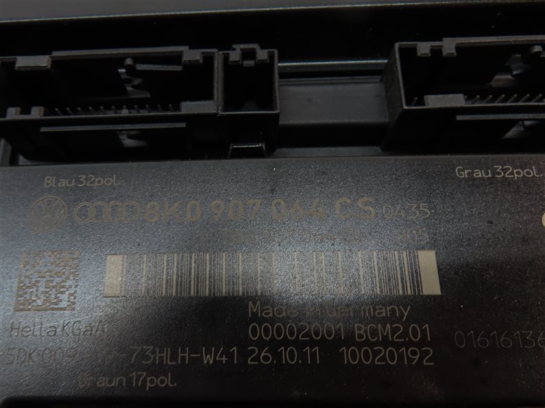 Thumbnail 14: 2011-2012 AUDI Q5 (B8 8R) 3.2L CALB ENGINE ECM BCM IMMOBILIZER MODULE KEY SET