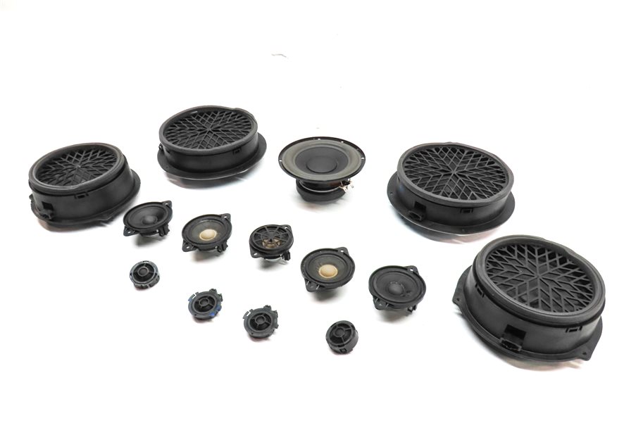 2012 AUDI Q5 (B8 8R) BANG & OLUFSEN RADIO SPEAKER SET 14 WOOFER MIDRANGE TWEETER