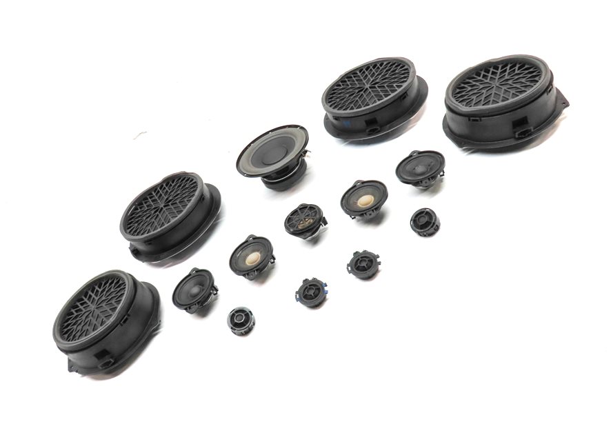 Thumbnail 15: 2012 AUDI Q5 (B8 8R) BANG & OLUFSEN RADIO SPEAKER SET 14 WOOFER MIDRANGE TWEETER