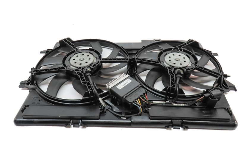 Thumbnail 5: 09-17 AUDI A4 A5 Q5 S4 (B8 8T 8R) 2.0L 3.0L 3.2L RADIATOR COOLING FAN w/ SHROUD