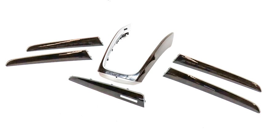 2012 AUDI Q5 (B8 8R) FRONT REAR LEFT RIGHT DOOR DASH CONSOLE TRIM SET (Walnut)