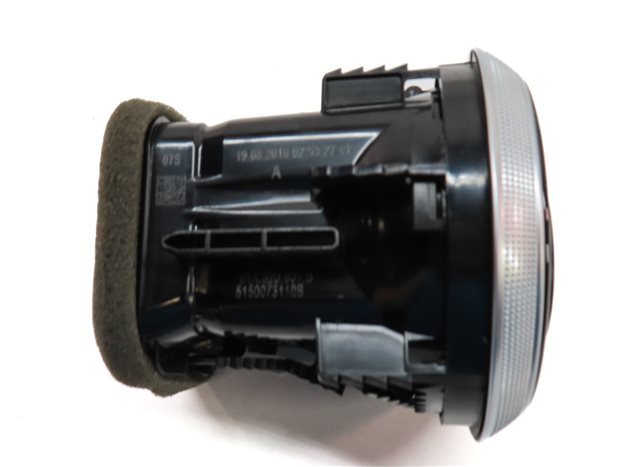 Thumbnail 8: 17 AUDI A3 (8V) FRONT LEFT CENTER RIGHT DASH HEAT AIR AC HVAC VENT SET/4 (Black)