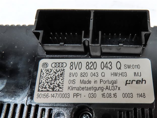 Thumbnail 7: 17-19 AUDI A3 S3 RS3 (8V) FRONT FRONT HVAC HEATER AIR AC CLIMATE CONTROL PANEL