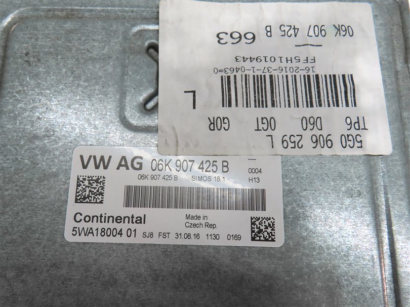 Thumbnail 15: 17-18 AUDI A3 8V SPEEDOMETER COLUMN LOCK BODY ENGINE CONTROL MODULE & KEY SET 8