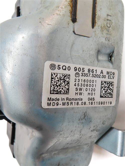 Thumbnail 17: 17-18 AUDI A3 8V SPEEDOMETER COLUMN LOCK BODY ENGINE CONTROL MODULE & KEY SET 8