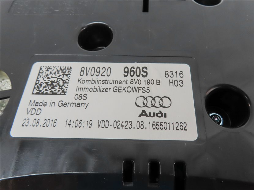 Thumbnail 19: 17-18 AUDI A3 8V SPEEDOMETER COLUMN LOCK BODY ENGINE CONTROL MODULE & KEY SET 8