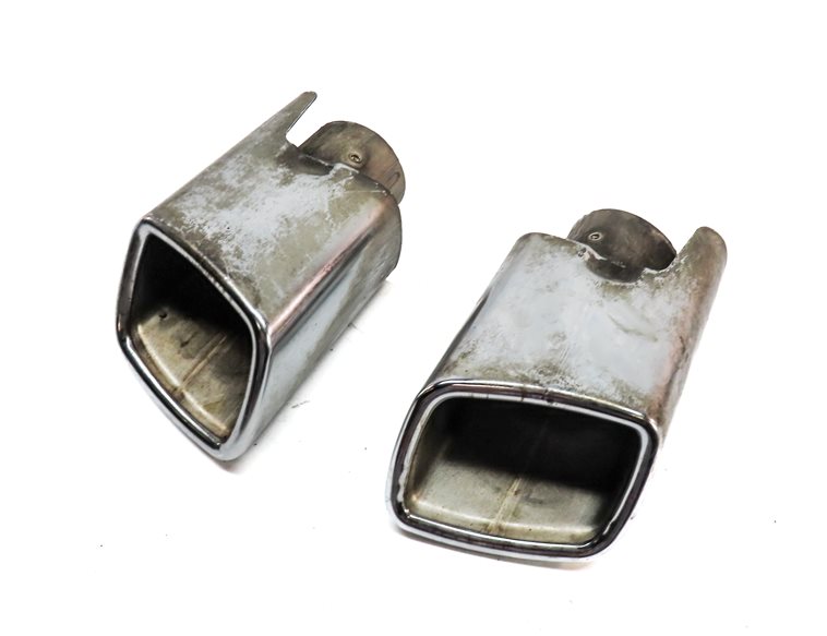 07-12 MERCEDES GL450 GL550 (X164) REAR LEFT & RIGHT MUFFLER EXHAUST TIP SET 2