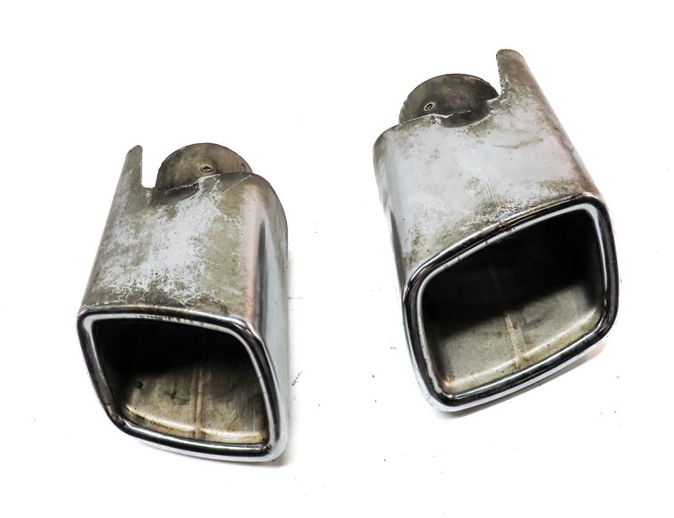 Thumbnail 2: 07-12 MERCEDES GL450 GL550 (X164) REAR LEFT & RIGHT MUFFLER EXHAUST TIP SET 2