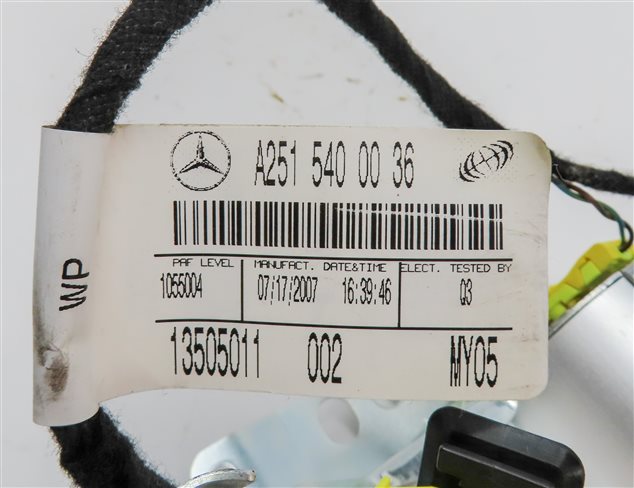 Thumbnail 7: 06-11 MERCEDES GL320 GL350 GL450 GL550 ML320 ML350 (X164 W164) PASSENGER AIRBAG