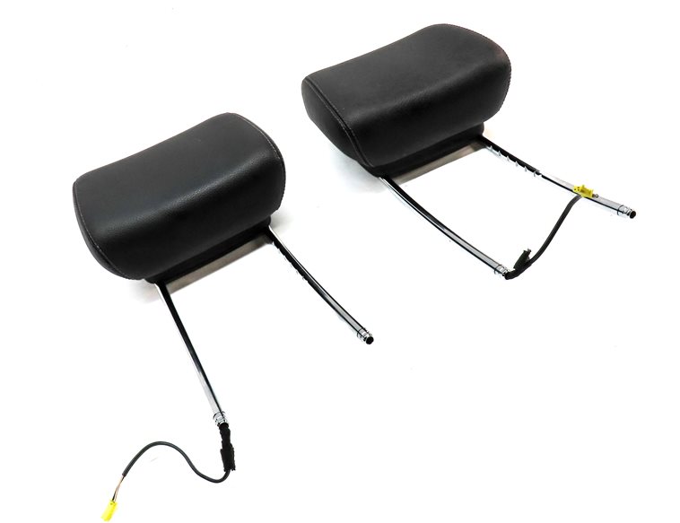 Thumbnail 3: 06-12 MERCEDES GL R CLASS W164 W251 FRONT LEFT & RIGHT HEADREST SET/2 (Black)