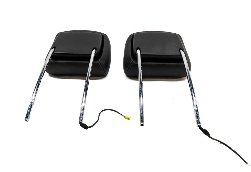 Thumbnail 6: 06-12 MERCEDES GL R CLASS W164 W251 FRONT LEFT & RIGHT HEADREST SET/2 (Black)