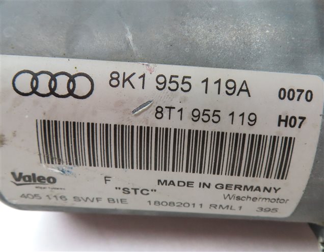 Thumbnail 7: 2009-2016 AUDI A4 S4 ALLROAD (B8 8K) FRONT WINDSHIELD WIPER MOTOR