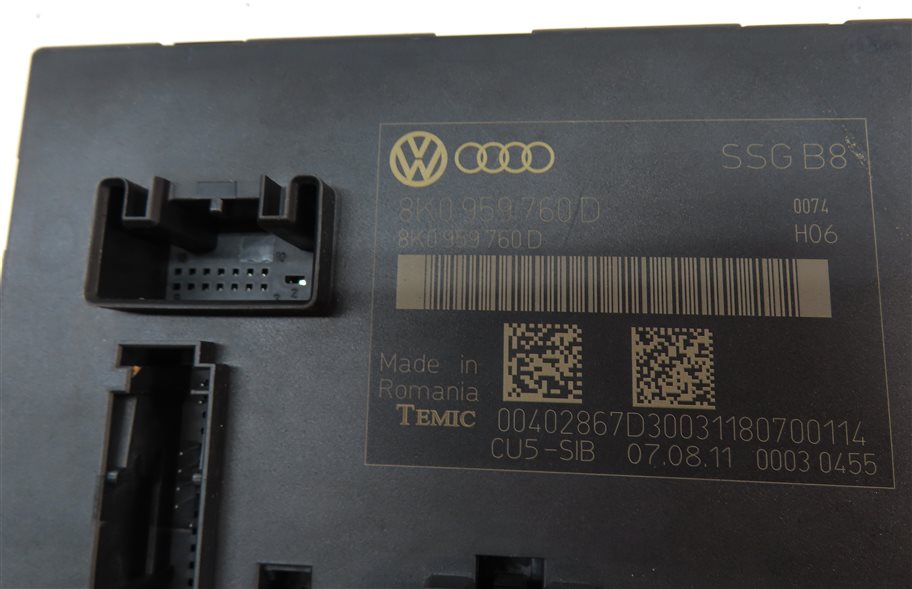 Thumbnail 4: 2012 AUDI A4 (B8 8K) FRONT LEFT DRIVER SEAT CONTROL MODULE COMPUTER