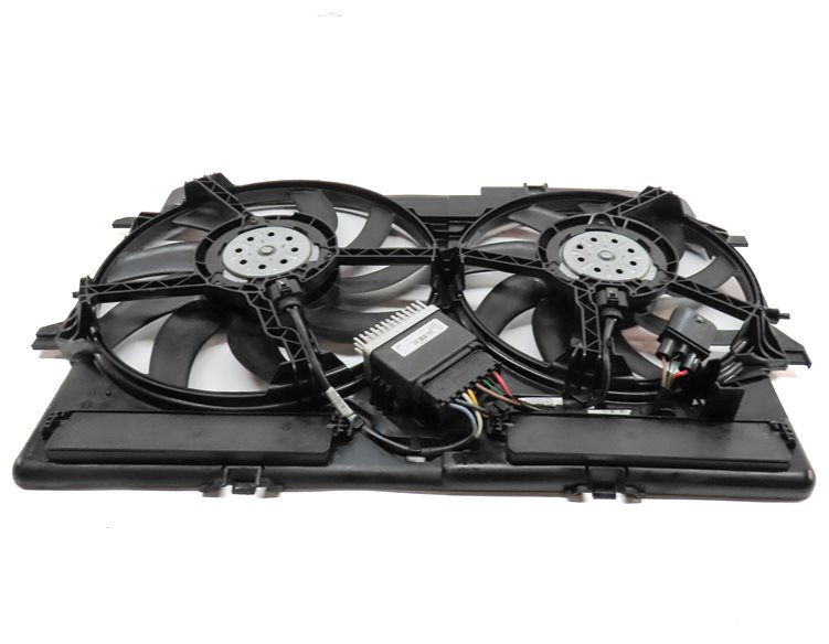 Thumbnail 5: 09-17 AUDI A4 A5 Q5 S4 (B8 8T 8R) 2.0L 3.0L 3.2L RADIATOR COOLING FAN w/ SHROUD