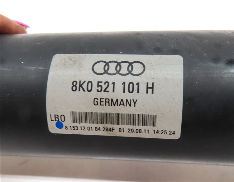 Thumbnail 6: 11-12 AUDI A4 (B8 8K) AUTO AUTOMATIC REAR DRIVESHAFT DRIVELINE DRIVE LINE SHAFT