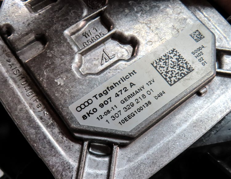 Thumbnail 6: 09-12 AUDI A4 S4 (B8 8K) RIGHT PASSENGER XENON HID HEADLIGHT LIGHT LAMP NON AFS