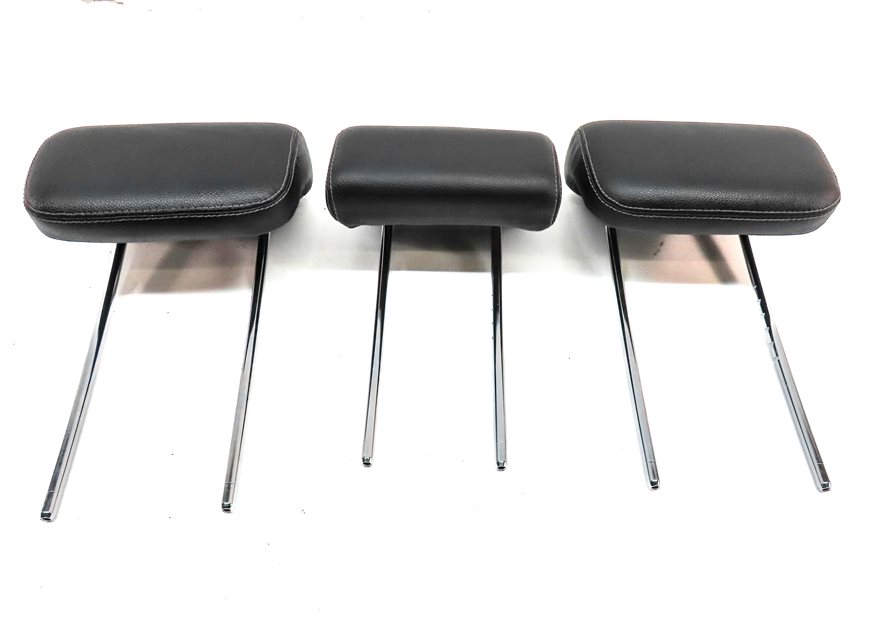 Thumbnail 2: 07-11 MERCEDES ML GL (W164 X164) REAR LEFT RIGHT & CENTER HEADREST SET3 (Black)