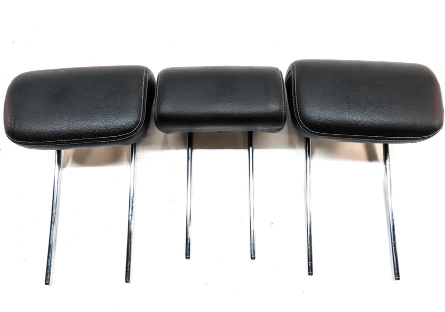 Thumbnail 4: 07-11 MERCEDES ML GL (W164 X164) REAR LEFT RIGHT & CENTER HEADREST SET3 (Black)