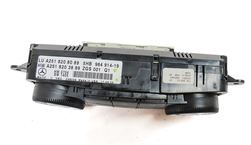 Thumbnail 4: 06-08 MERCEDES ML320 ML350 ML550 R320 R350 (W164 W251) FRONT TEMPERATURE CONTROL