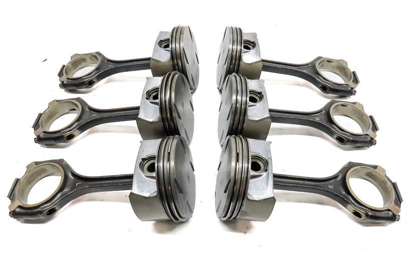 Thumbnail 3: 06-12 MB C E GL ML CLK R CLASS 4.6L M273 ENGINE PISTON & CONNECTING ROD SET/6