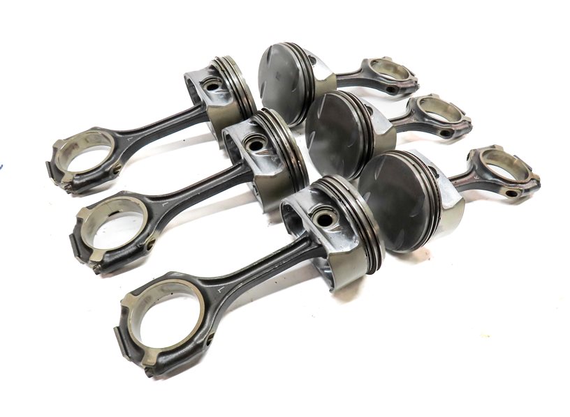 Thumbnail 4: 06-12 MB C E GL ML CLK R CLASS 4.6L M273 ENGINE PISTON & CONNECTING ROD SET/6