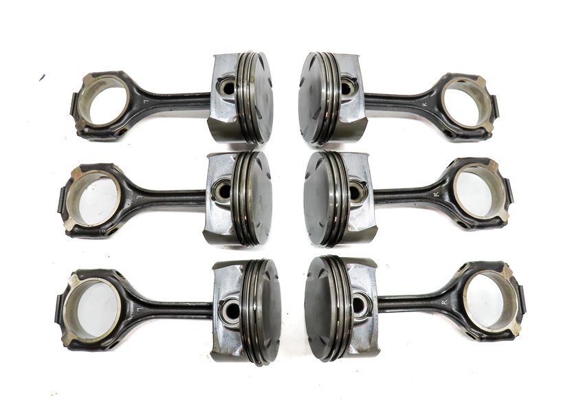 Thumbnail 5: 06-12 MB C E GL ML CLK R CLASS 4.6L M273 ENGINE PISTON & CONNECTING ROD SET/6