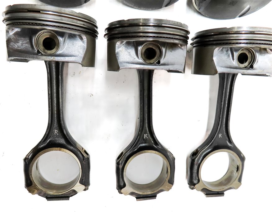 Thumbnail 7: 06-12 MB C E GL ML CLK R CLASS 4.6L M273 ENGINE PISTON & CONNECTING ROD SET/6