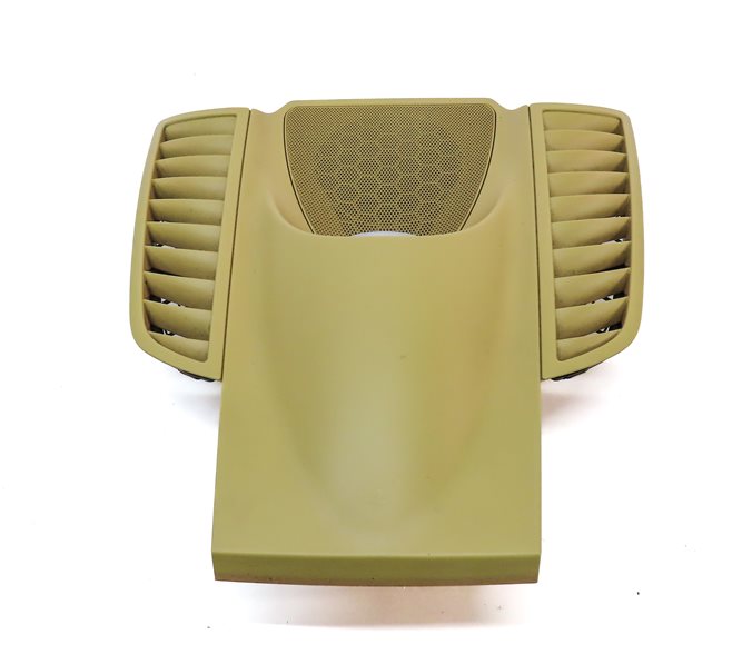Thumbnail 4: 2012 PORSCHE CAYENNE (958) FRONT CENTER DASH SPEAKER GRILLE w/CLOCK (Beige)