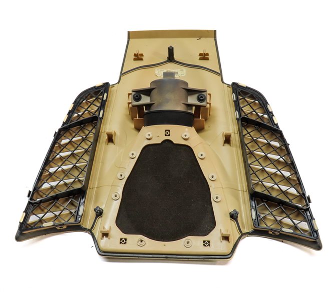 Thumbnail 5: 2012 PORSCHE CAYENNE (958) FRONT CENTER DASH SPEAKER GRILLE w/CLOCK (Beige)