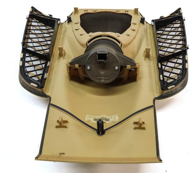 Thumbnail 6: 2012 PORSCHE CAYENNE (958) FRONT CENTER DASH SPEAKER GRILLE w/CLOCK (Beige)