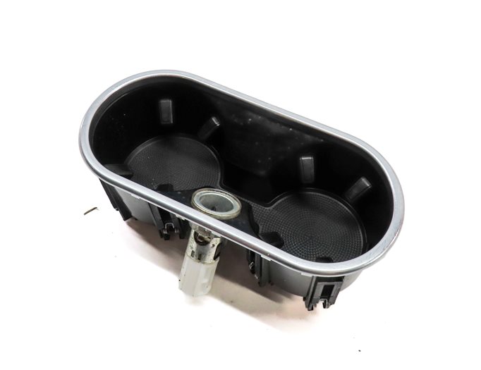 2012 PORSCHE CAYENNE (958) FRONT CENTER CONSOLE DUAL CUPHOLDER 12V SOCKET